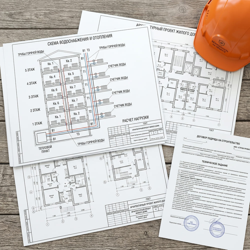 Проектная документация, смета и чертежи инженерных сетей
