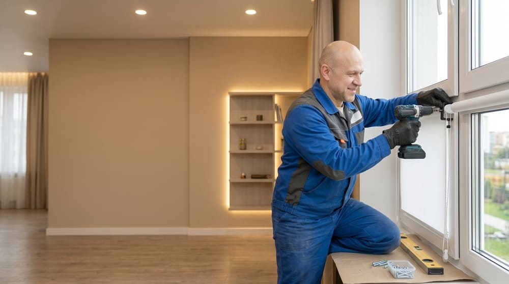 Установка жалюзи и рулонных штор в Екатеринбурге