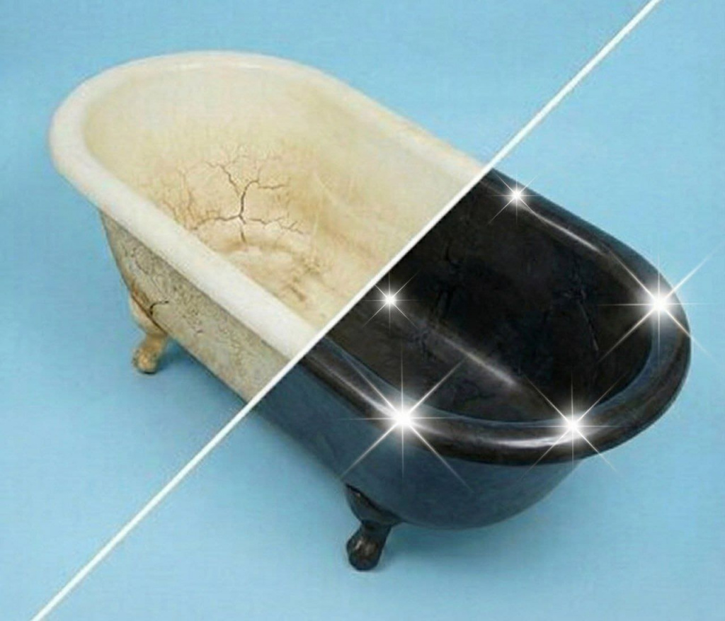 Реставрация ванны шунгит 1.2м